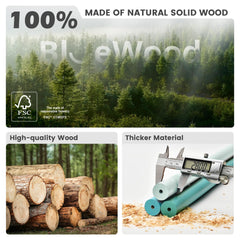 BlueWood product packaging and setup guide offers quick assembly tips.
