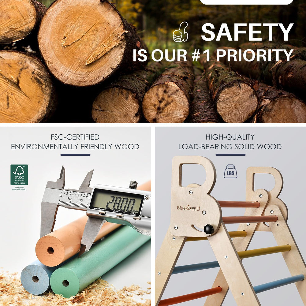 BlueWood FSC-certified wood brings natural warmth and durability.