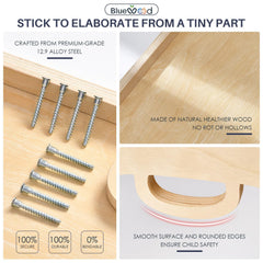 BlueWood triangle ladder provides sturdy climbing for growing children.