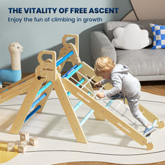 BlueWood rope ladder addition adds variety to climbing fun and skill building.