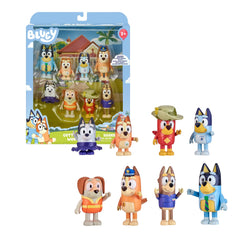 Bluey adventure figures 8-pack featuring Bluey and friends for imaginative play.