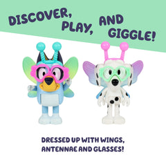 Articulated Bluey alien figures enable dynamic storytelling.