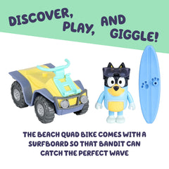 Bluey Bandit surfboard accessory shown detached for versatile play.