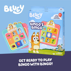 Bluey Bingo’s Bingo Card Game showing 48 bingo chips for quick image matching.