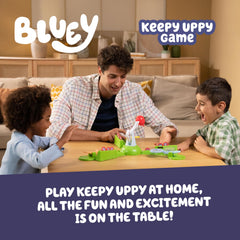 Bluey Bingo and Chilli paddles in family-friendly action promoting collaboration.