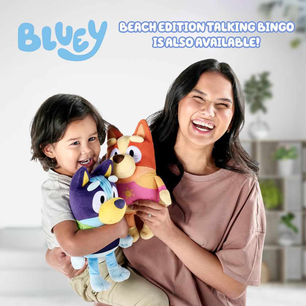 Bluey interactive plush starter for a collectible friendship playset.