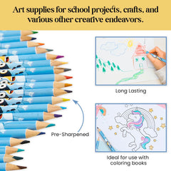 Bluey colouring pencils in use for doodling and drawing adventures