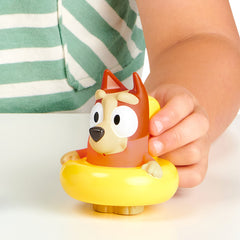 Bluey floating ring playset offers easy grip and bath fun