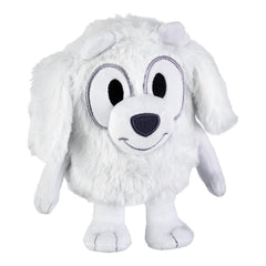 Bluey Friends Lila plush front view showing soft fabric and cheerful design.