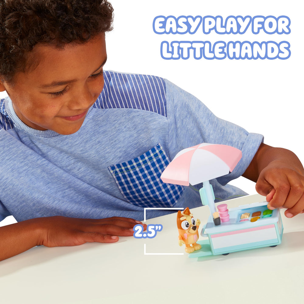 Bluey lid reveals six flavors for tasty pretend treats.