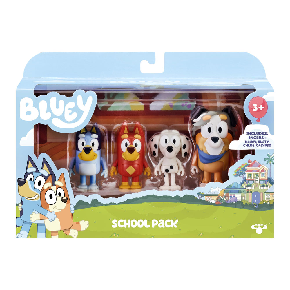 Bluey school figurines pack for imaginative classroom play