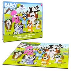 Bluey stickers included to personalize the puzzle or create themed party favors.