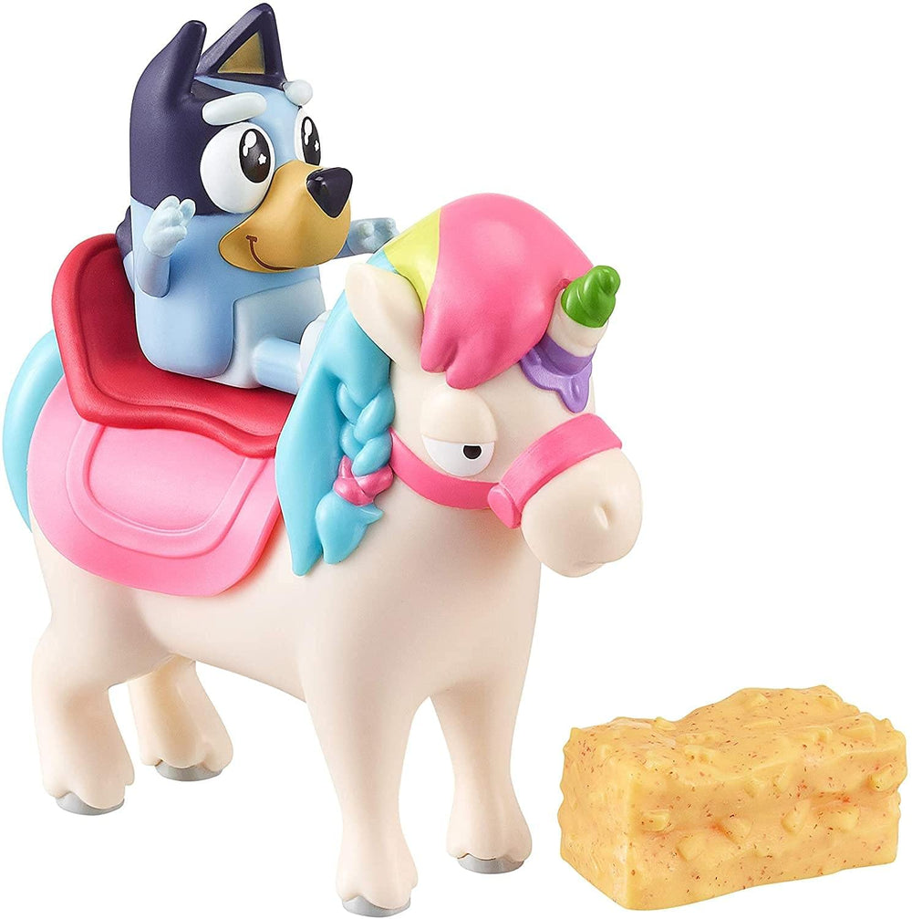 Bluey unipony playset exclusive figurine inspires imaginative storytelling.