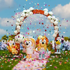 Bluey wedding figures: Durable construction for everyday toddler adventures.