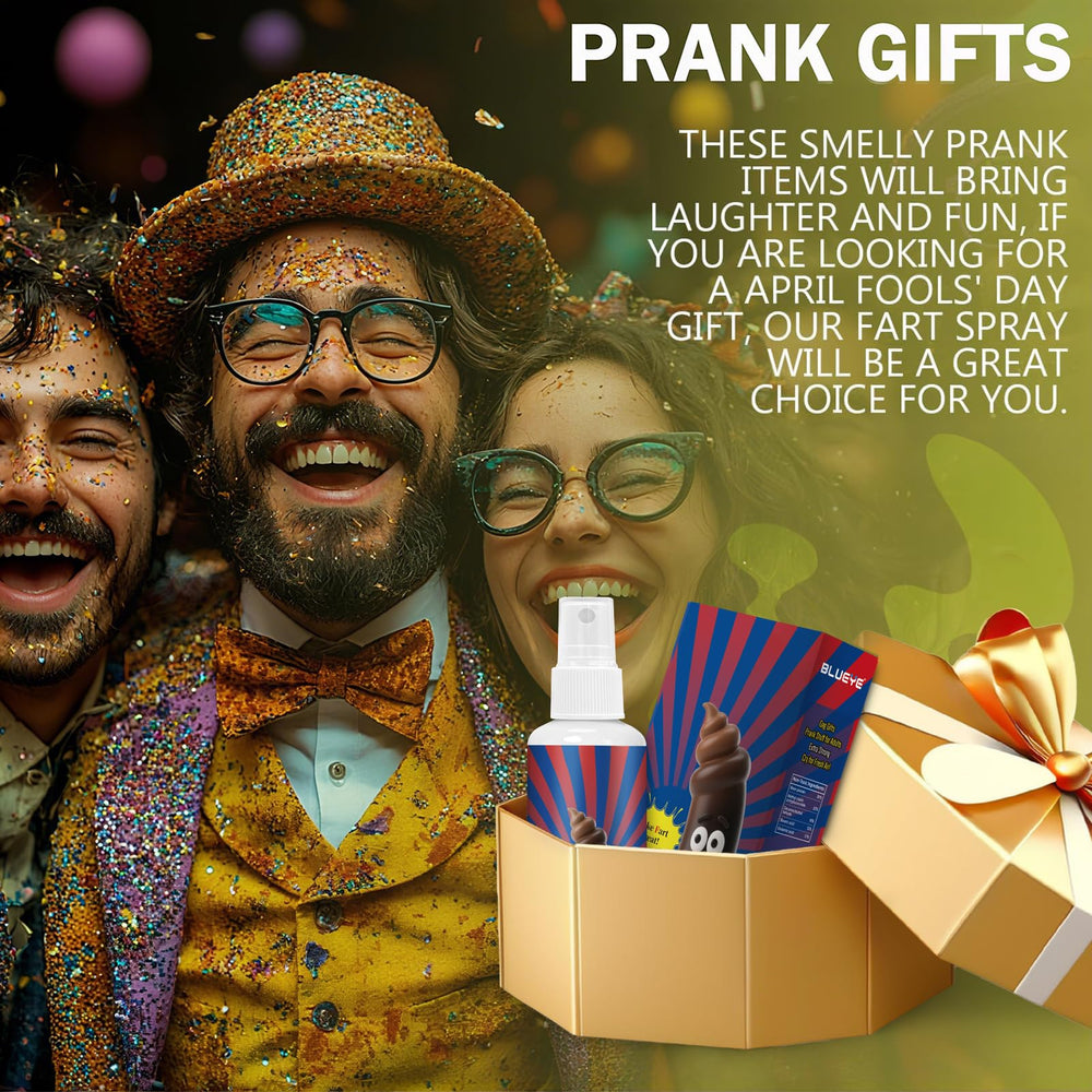 BlueYE prank gift idea image highlighting gag gifting potential for adults.