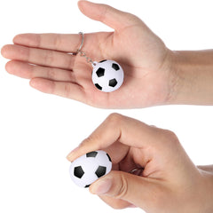 Blulu football keychain at party decor setup for prizes and gifts