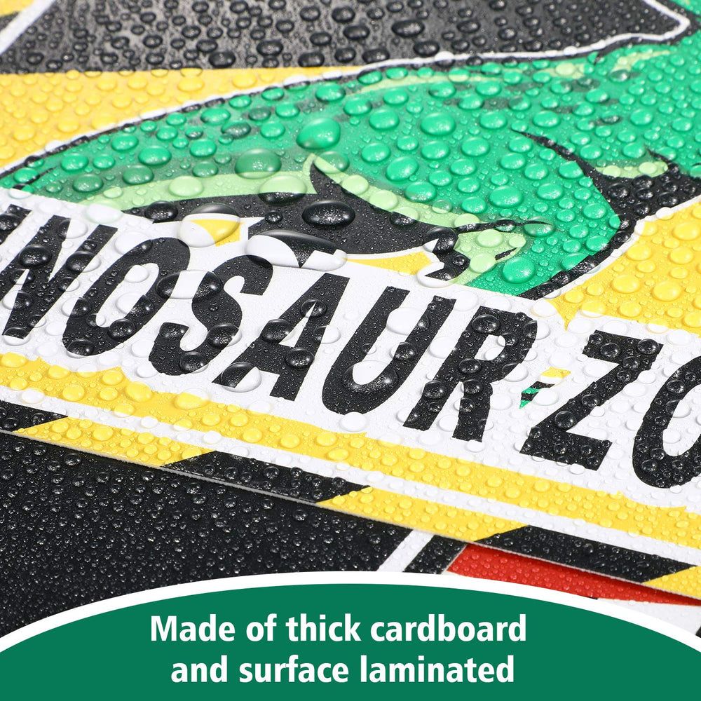 Blulu large dinosaur signs 3 boost visibility around party space