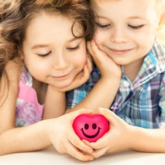 Blulu mini foam balls measuring 4x4 cm for handheld play.