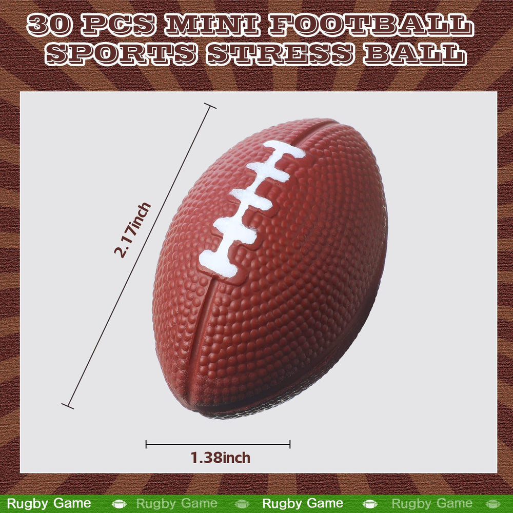 Blulu mini foam footballs group shot for carnival play and rewards.