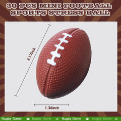 Blulu mini foam footballs group shot for carnival play and rewards.