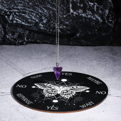 Compact 17x17 cm pendulum board ideal for altar or desk use