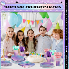 Blushtier mermaid forks clear-pink-gold for reliable serving and elegant detail.