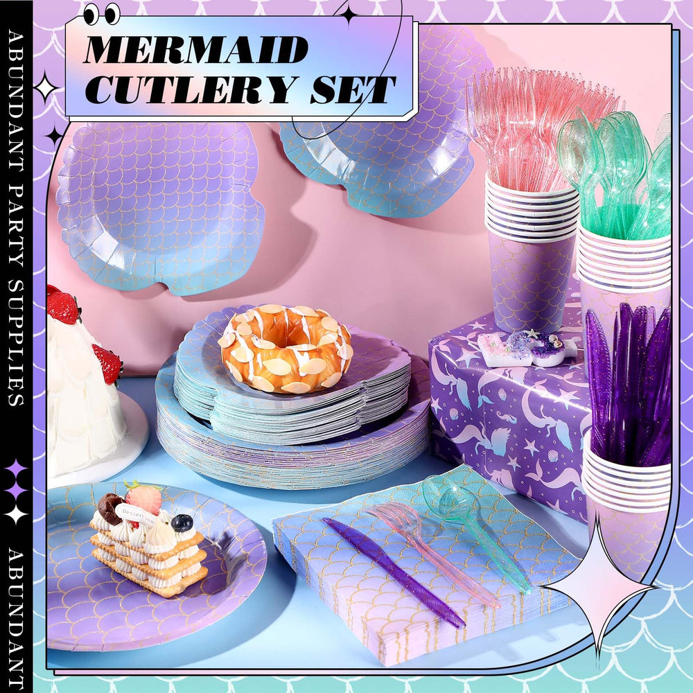Blushtier mermaid round 9-inch plates for versatile meal presentation.
