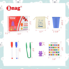 Bmag Counting Bears storage bag keeps play components organized.