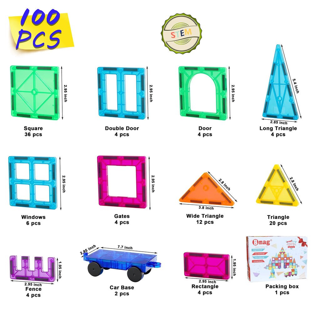 Bmag family-friendly STEM toy supports group play and solo sessions