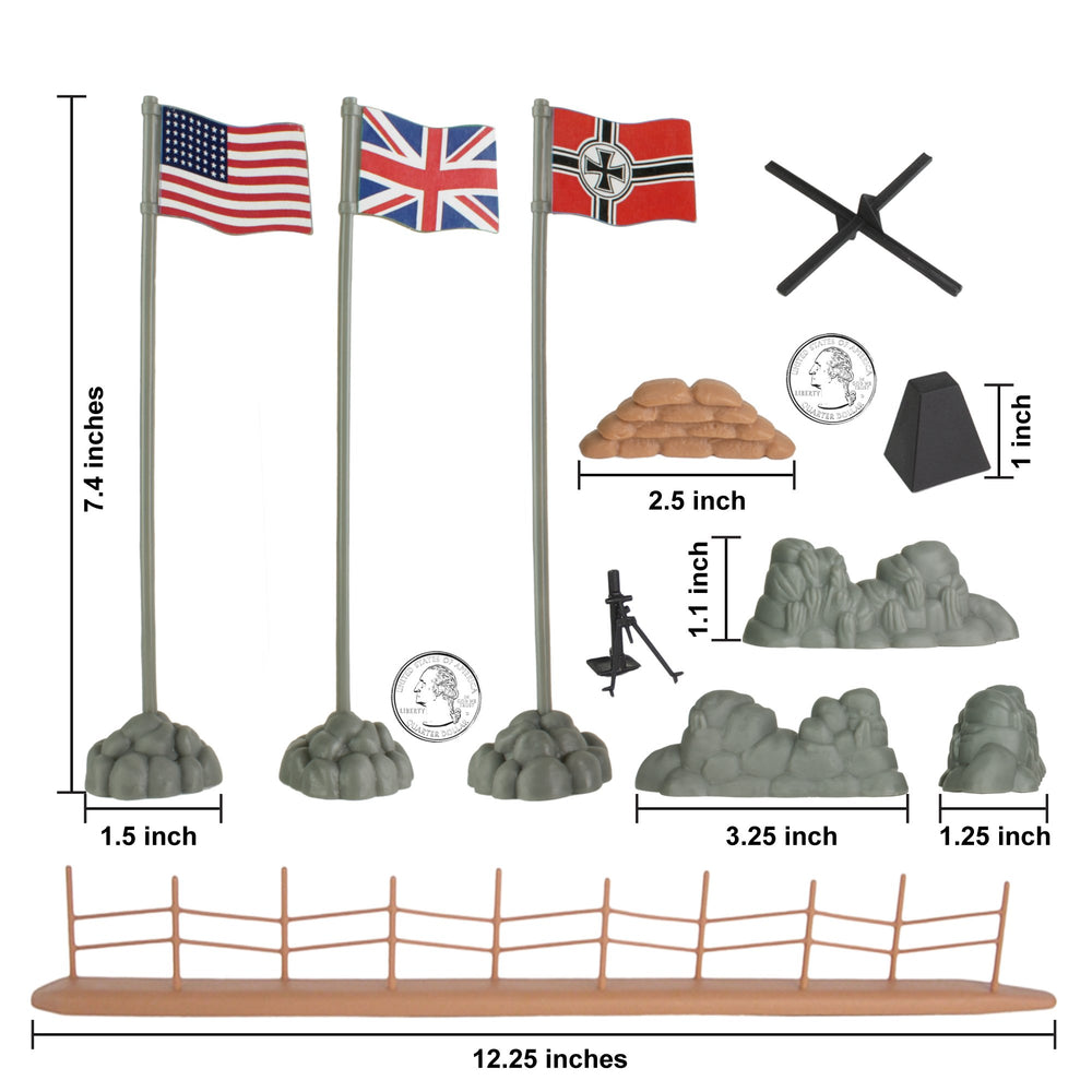 BMC Toys British Tommies figure enhances allied scenario options.