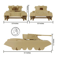 Tank length about 5.1 inches in 1:48 scale.