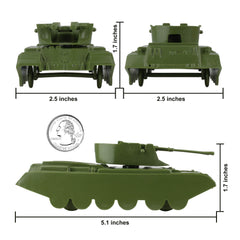 BMC Toys Classic AA tank in desert tan with pivoting gun.