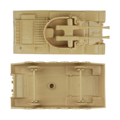 Two-tone BMC AA tanks in OD green and tan for mixed army formations.