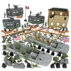 BMC Toys D-Day boxed playset art showcases the invasion theme for imaginative play.