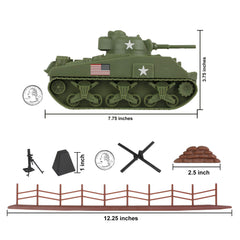 BMC Toys D-Day Tank Battle American GIs support creative role-play