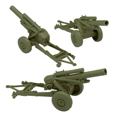 BMC Toys field artillery detail with rolling wheels for authentic battlefield mockups.