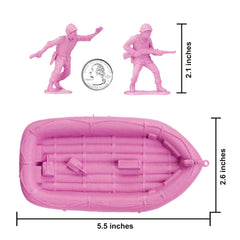 BMC Toys pink US soldier oarsman figure for water-based play scenes.