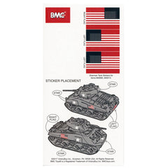 BMC Toys Sherman M4 Tank in olive drab, fits 54mm figures.