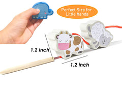 BMTOYS Montessori beads pack fosters creativity and early math through hands-on threading.