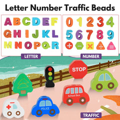 BMTOYS threading beads help kids practice hand-eye coordination during play