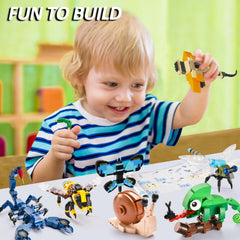 BNG Insects snail building set invites slow, thoughtful building and steady manipulation.