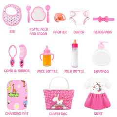 BNUZEIYI doll comb for quick styling during dress-up.