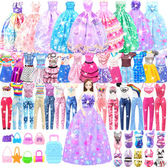 BNUZEIYI 11.5-inch doll dresses set for creative dress-up play.