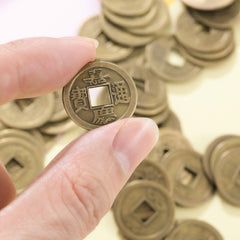 Boao coins close-up engraving detail showing emperors for authentic look
