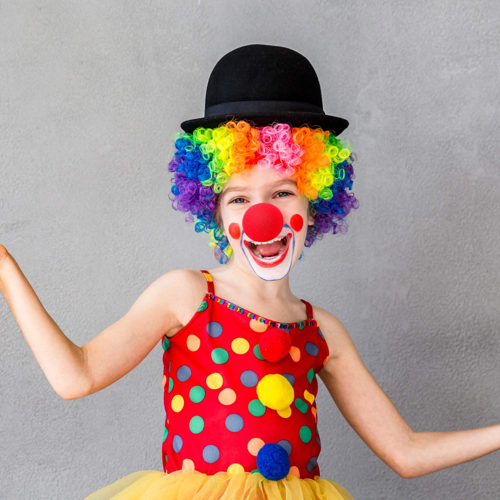 Boao clown nose with dramatic wig for stage cosplay inspiration