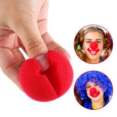 Boao foam clown nose close-up, soft texture and durability