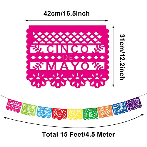 Boao papel picado pattern closeup highlighting vibrant colors for Cinco de Mayo