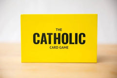 Board Catholic The Catholic Card Game used during a family game night for bonding.
