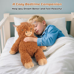 Bobbie & Laxi Highland Cow soft fur closeup highlighting premium plush texture.