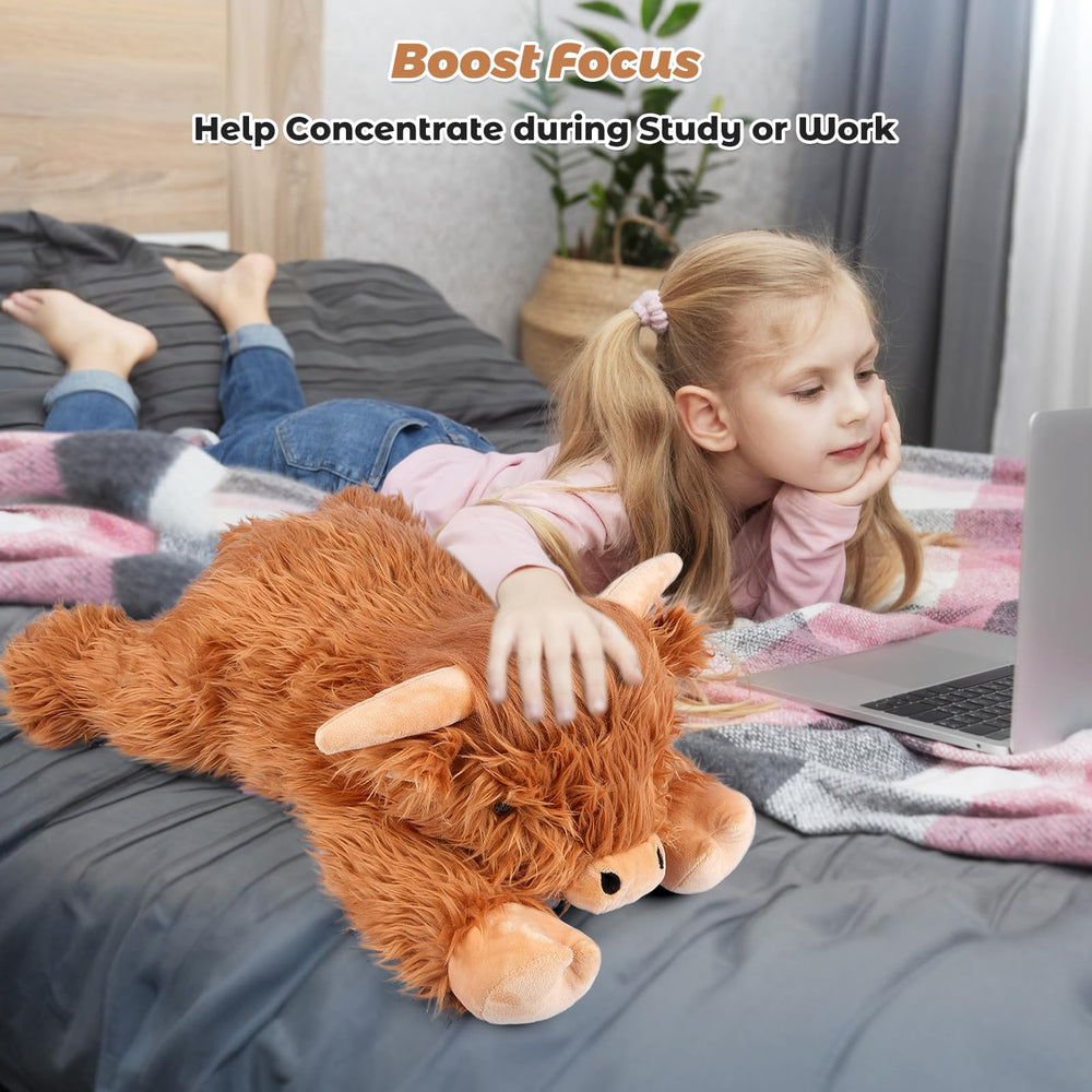Lumbar-support friendly plush for comfortable seating and reading